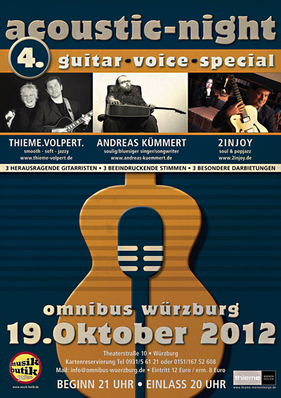 Plakatmotiv 4.Acoustic Night 2012 Omnibus