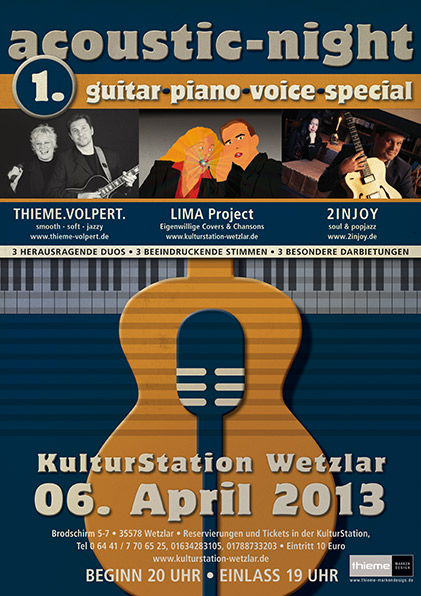 Plakat 1. Acoustic-Night Wetzlar 2014